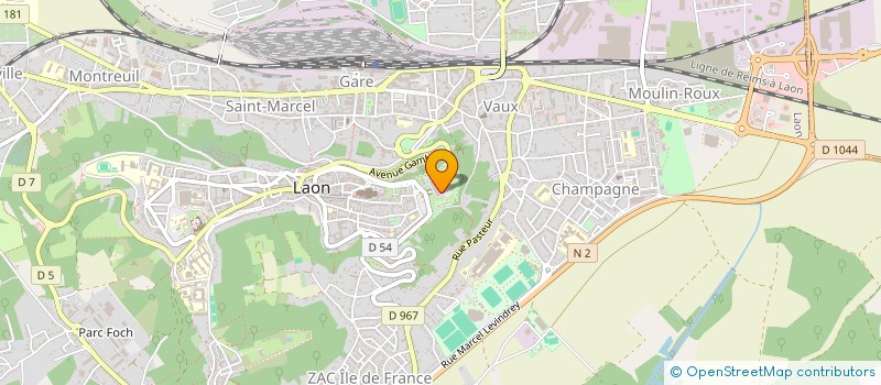 localisation de l'entreprise DIRECTION DES SERVICES DEPARTEMENTAUX DE L'EDUCATION NATIONALE DE L'AISNE à LAON
