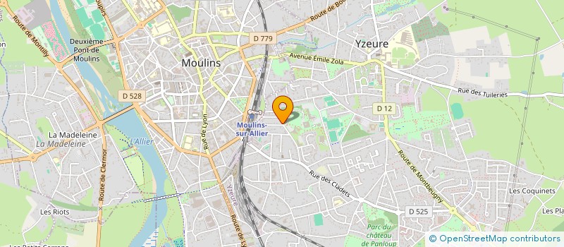 localisation de l'entreprise DIRECTION DES SERVICES DEPARTEMENTAUX DE L'EDUCATION NATIONALE DE L'ALLIER  YZEURE