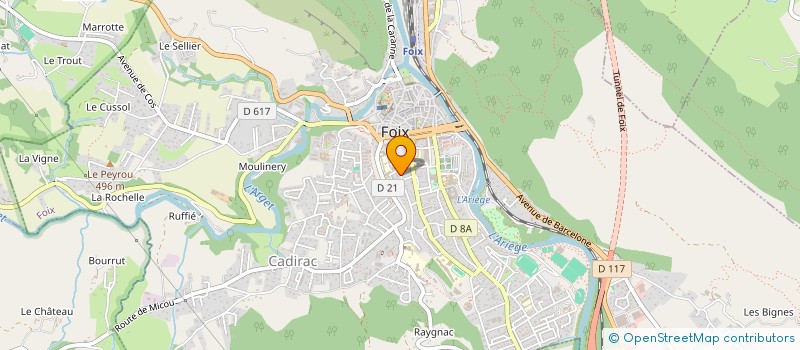 localisation de l'entreprise DIRECTION DES SERVICES DEPARTEMENTAUX DE L'EDUCATION NATIONALE DE L'ARIEGE  FOIX