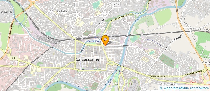 localisation de l'entreprise DIRECTION DES SERVICES DEPARTEMENTAUX DE L'EDUCATION NATIONALE DE L'AUDE  CARCASSONNE