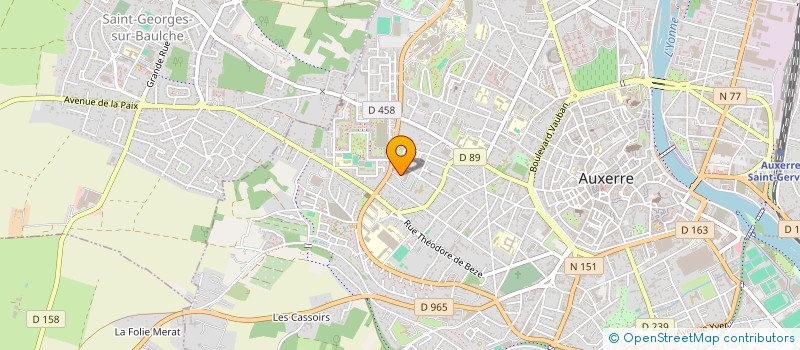 localisation de l'entreprise DIRECTION DES SERVICES DEPARTEMENTAUX DE L EDUCATION NATIONALE DE L YONNE à AUXERRE