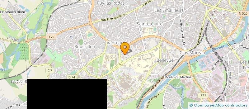 localisation de l'entreprise DIRECTION DES SERVICES DEPARTEMENTAUX DE L EDUCATION NATIONALE DE LA HAUTE VIENNE à LIMOGES
