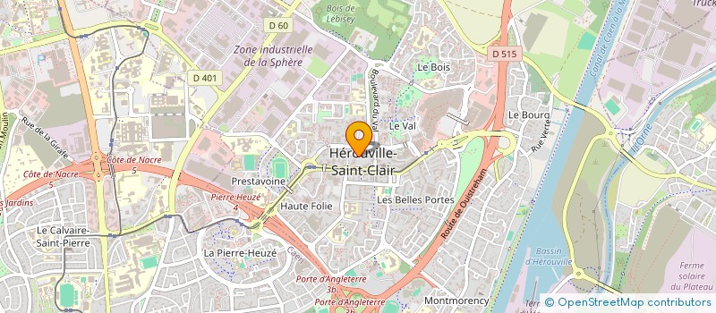 localisation de l'entreprise DIRECTION DES SERVICES DEPARTEMENTAUX DE L'EDUCATION NATIONALE DU CALVADOS à HEROUVILLE-SAINT-CLAIR