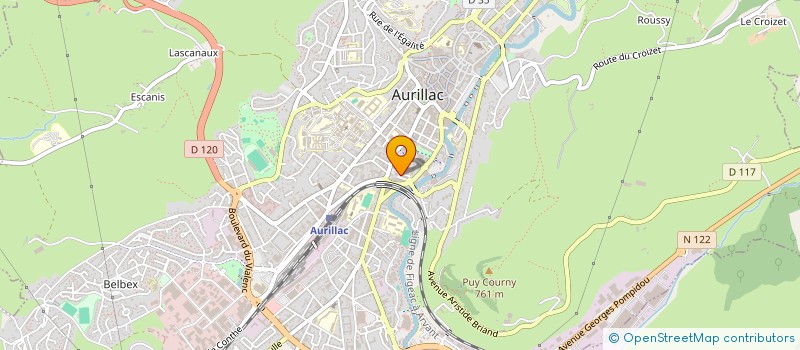 localisation de l'entreprise DIRECTION DES SERVICES DEPARTEMENTAUX DE L'EDUCATION NATIONALE DU CANTAL à AURILLAC