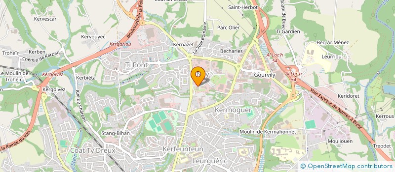 localisation de l'entreprise DIRECTION DES SERVICES DEPARTEMENTAUX DE L'EDUCATION NATIONALE DU FINISTERE à QUIMPER