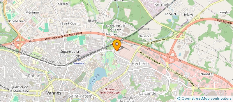 localisation de l'entreprise DIRECTION DES SERVICES DEPARTEMENTAUX DE L EDUCATION NATIONALE DU MORBIHAN à VANNES