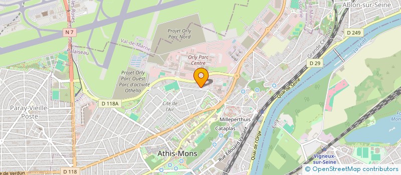 localisation de l'entreprise DIRECTION DU NUMERIQUE à ATHIS-MONS