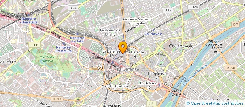localisation de l'entreprise DIRECTION GENERALE DE L'ENERGIE ET DU CLIMAT à PUTEAUX