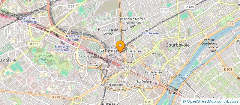 localisation de l'entreprise DIRECTION GENERALE DES INFRASTRUCTURES, DES TRANSPORTS ET DES MOBILITES à PUTEAUX