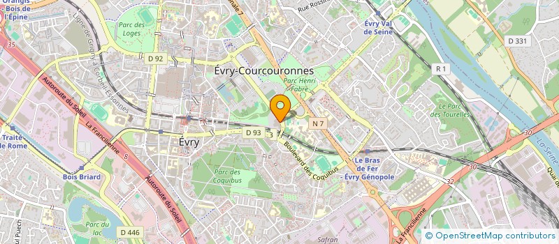 localisation de l'entreprise DIRECTION INTERDEPARTEMENTALE DE LA POLICE NATIONALE DE L ESSONNE à EVRY-COURCOURONNES