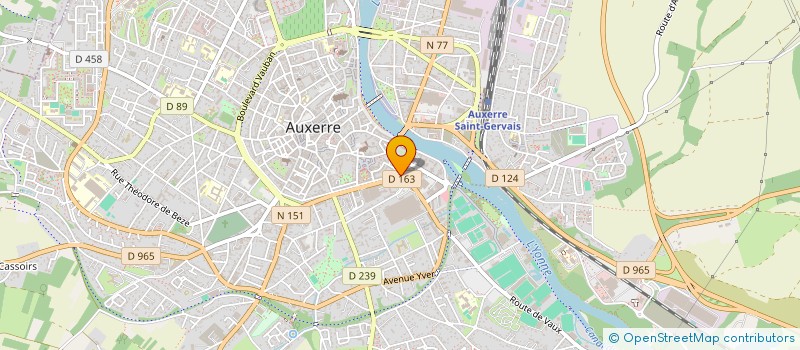 localisation de l'entreprise DIRECTION INTERDEPARTEMENTALE DE LA POLICE NATIONALE DE L YONNE à AUXERRE