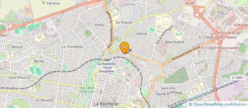 localisation de l'entreprise DIRECTION INTERDEPARTEMENTALE DE LA POLICE NATIONALE DE LA CHARENTE-MARITIME à LA ROCHELLE
