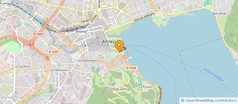 localisation de l'entreprise DIRECTION INTERDEPARTEMENTALE DE LA POLICE NATIONALE DE LA HAUTE-SAVOIE  ANNECY