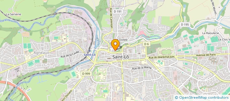 localisation de l'entreprise DIRECTION INTERDEPARTEMENTALE DE LA POLICE NATIONALE DE LA MANCHE   SAINT-LO