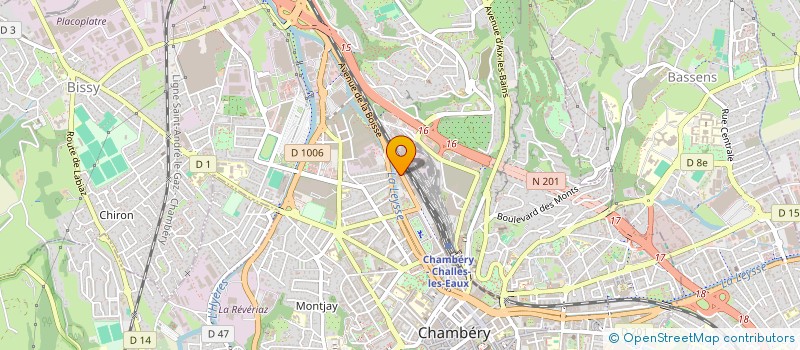 localisation de l'entreprise DIRECTION INTERDEPARTEMENTALE DE LA POLICE NATIONALE DE LA SAVOIE à CHAMBERY