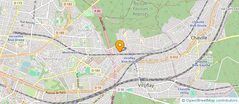 localisation de l'entreprise DIRECTION INTERDEPARTEMENTALE DE LA POLICE NATIONALE DES YVELINES à VIROFLAY