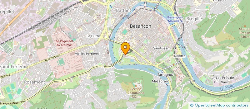 localisation de l'entreprise DIRECTION INTERDEPARTEMENTALE DE LA POLICE NATIONALE DU DOUBS à BESANCON