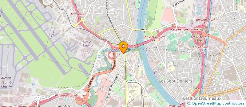 localisation de l'entreprise DIRECTION INTERDEPARTEMENTALE DES ROUTES SUD-OUEST à TOULOUSE