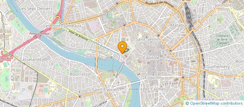 localisation de l'entreprise DIRECTION INTERREGIONALE DES SERVICES PENITENTIAIRES TOULOUSE - SUD à TOULOUSE