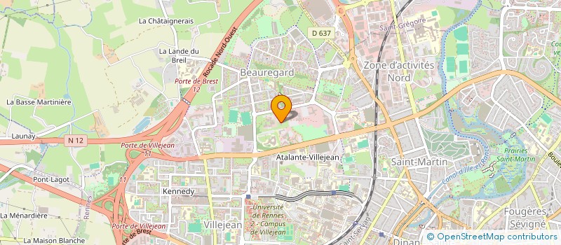 localisation de l'entreprise DIRECTION REGIONALE ALIMENTATION AGRICULTURE FORET BRETAGNE à RENNES