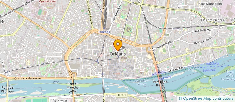 localisation de l'entreprise DIRECTION REGIONALE DE L'ECONOMIE, DE L'EMPLOI, DU TRAVAIL ET DES SOLIDARITES CENTRE-VAL DE LOIRE à ORLEANS