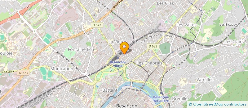 localisation de l'entreprise DIRECTION REGIONALE DE L'ENVIRONNEMENT DE L'AMENAGEMENT ET DU LOGEMENT BOURGOGNE-FRANCHE-COMTE à BESANCON
