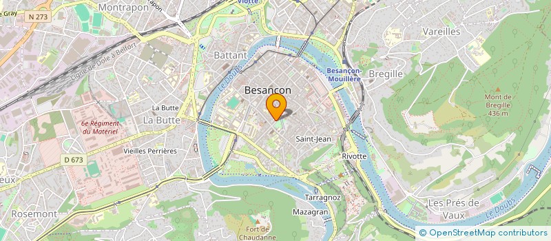 localisation de l'entreprise DIRECTION REGIONALE DES DOUANES BESANCON à BESANCON