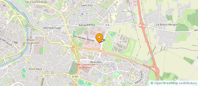 localisation de l'entreprise DIRECTION REGIONALE DES DOUANES POITIERS  POITIERS