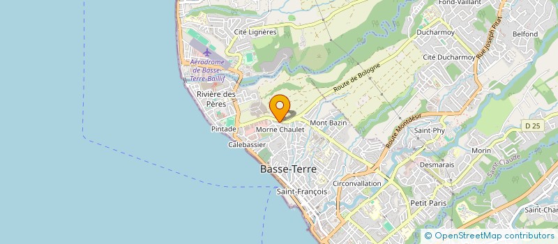 localisation de l'entreprise DIRECTION REGIONALE FINANCES PUBLIQUES GUADELOUPE à BASSE-TERRE