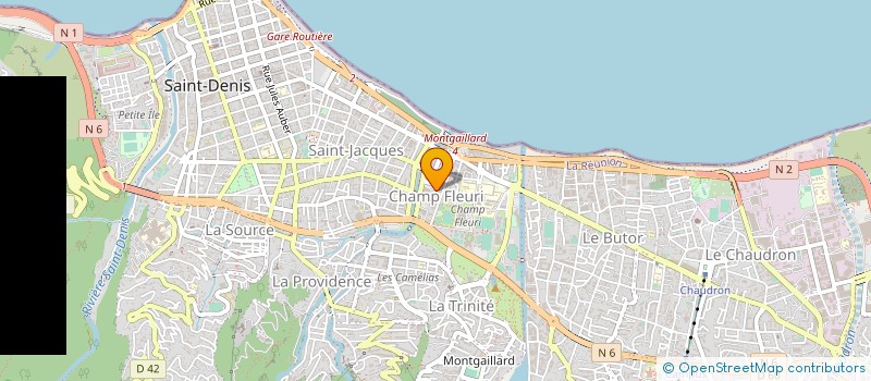 localisation de l'entreprise DIRECTION REGIONALE FINANCES PUBLIQUES LA REUNION à SAINT-DENIS