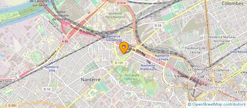 localisation de l'entreprise DIRECTION TERRITORIALE DE LA SECURITE DE PROXIMITE - HAUTS-DE-SEINE à NANTERRE