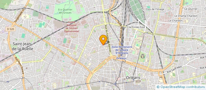 localisation de l'entreprise DIRECTION TERRITORIALE PROTECTION JUDICIAIRE JEUNESSE CENTRE ORLEANS à ORLEANS