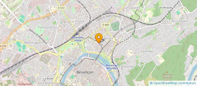 localisation de l'entreprise DIRECTION TERRITORIALE PROTECTION JUDICIAIRE JEUNESSE FRANCHE COMTE à BESANCON