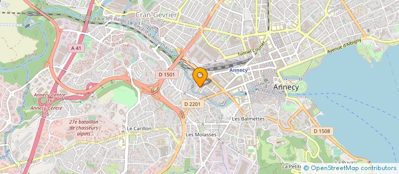 localisation de l'entreprise DIRECTION TERRITORIALE PROTECTION JUDICIAIRE JEUNESSE LES SAVOIE  ANNECY