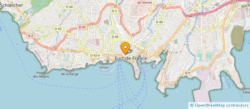 localisation de l'entreprise DIRECTION TERRITORIALE PROTECTION JUDICIAIRE JEUNESSE MARTINIQUE  FORT-DE-FRANCE