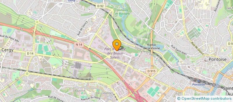 localisation de l'entreprise DIRECTION TERRITORIALE PROTECTION JUDICIAIRE JEUNESSE VAL D'OISE  OSNY