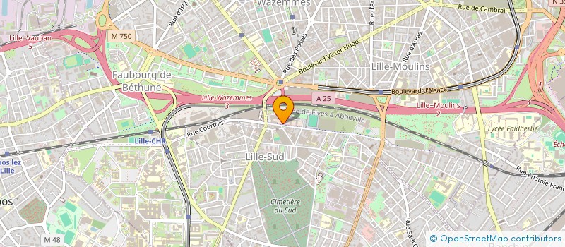 localisation de l'entreprise DIRECTION ZONALE DE LA SECURITE INTERIEURE NORD à LILLE
