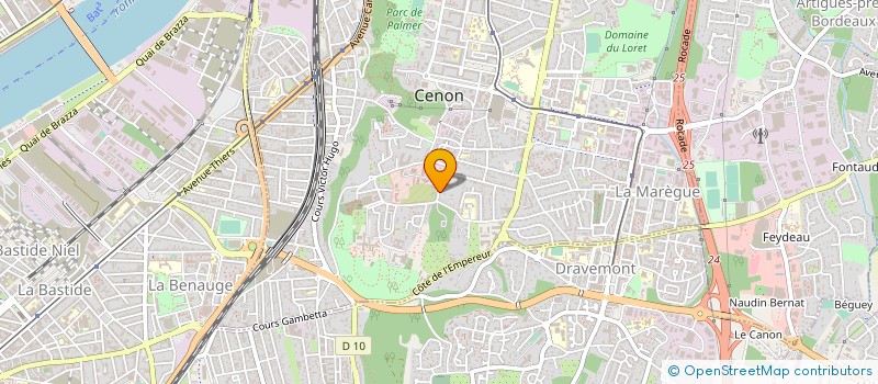 localisation de l'entreprise DIRECTION ZONALE DES COMPAGNIES REPUBLICAINES DE SECURITE SUD-OUEST à CENON