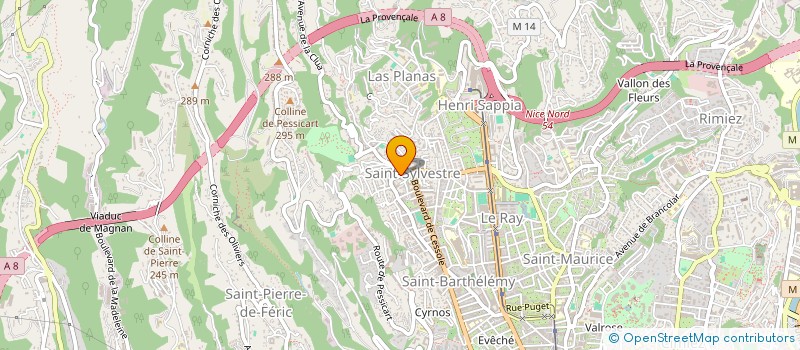 localisation de l'entreprise DIRECTO DIFFUSION  NICE