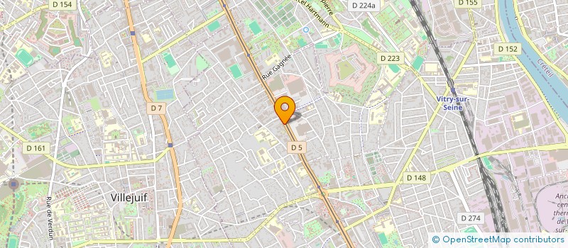 localisation de l'entreprise DIRECTRANS LIVRAISON RAPIDE à VITRY-SUR-SEINE