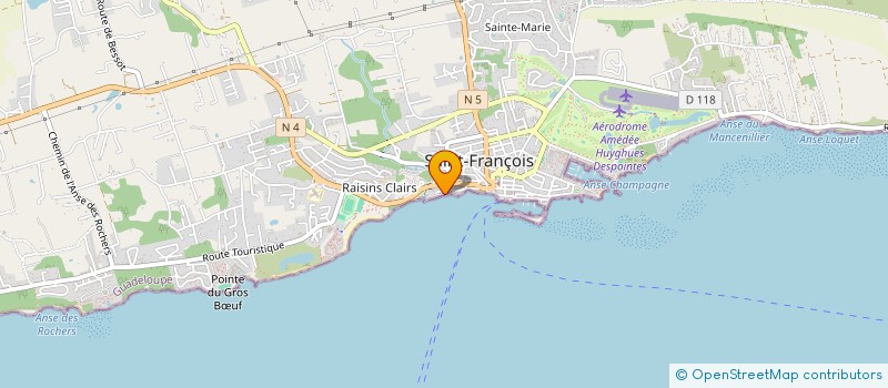 localisation de l'entreprise DIRECTS DISTRIBUTEURS à SAINT-FRANCOIS