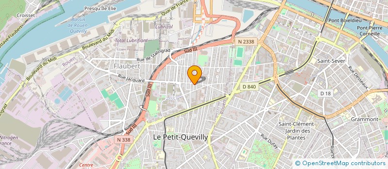 localisation de l'entreprise DIRELEC à LE PETIT-QUEVILLY