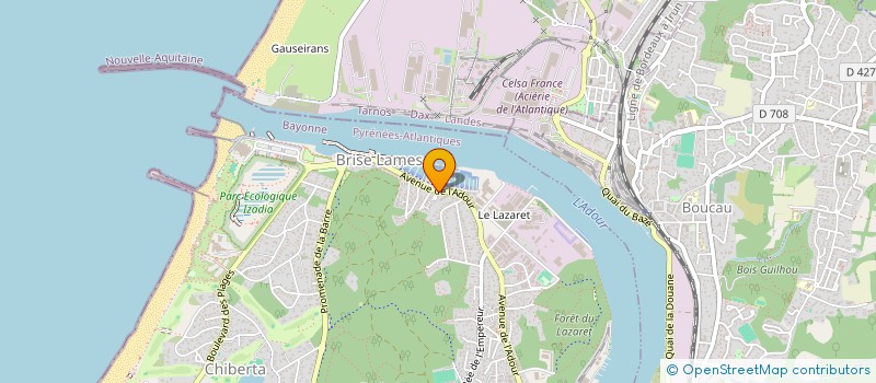 localisation de l'entreprise DIRIBANDY  ANGLET