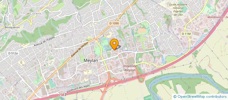 localisation de l'entreprise DIRIG AIR RHONE ALPES à MEYLAN