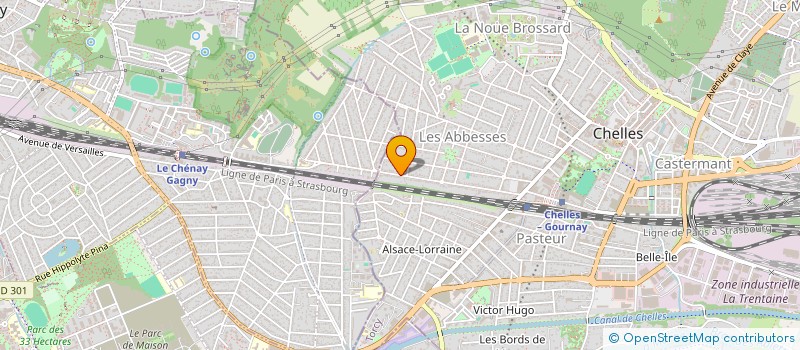 localisation de l'entreprise DIRIGEABLE à CHELLES