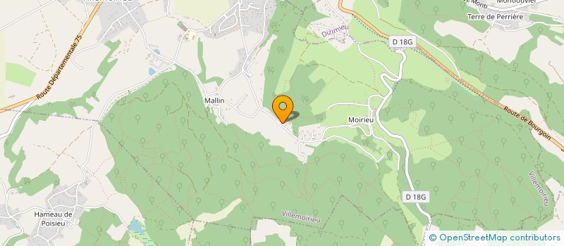 localisation de l'entreprise DIRIGEANTE  VILLEMOIRIEU