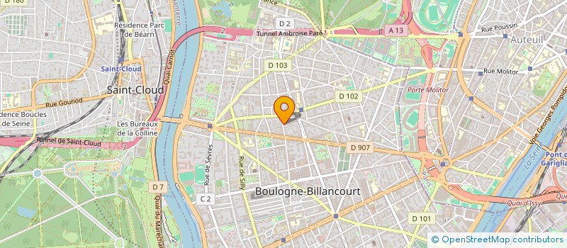 localisation de l'entreprise DIRIGEANTS&MEDIAS S.A à BOULOGNE-BILLANCOURT