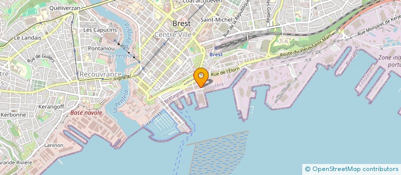 localisation de l'entreprise DIRIGEANTS RESPONSABLES FINISTERE - BRETAGNE à BREST