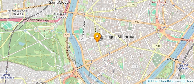 localisation de l'entreprise DIRIGEANTS RESPONSABLES IDF  BOULOGNE-BILLANCOURT