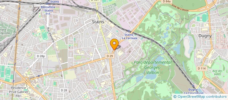 localisation de l'entreprise DIRILIS à STAINS